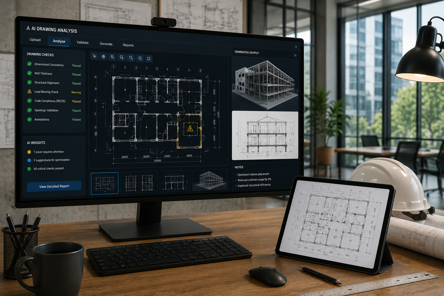 An AI-Enabled System and Method for Automated Analysis, Validation, and Generation of Engineering and Architectural Drawings