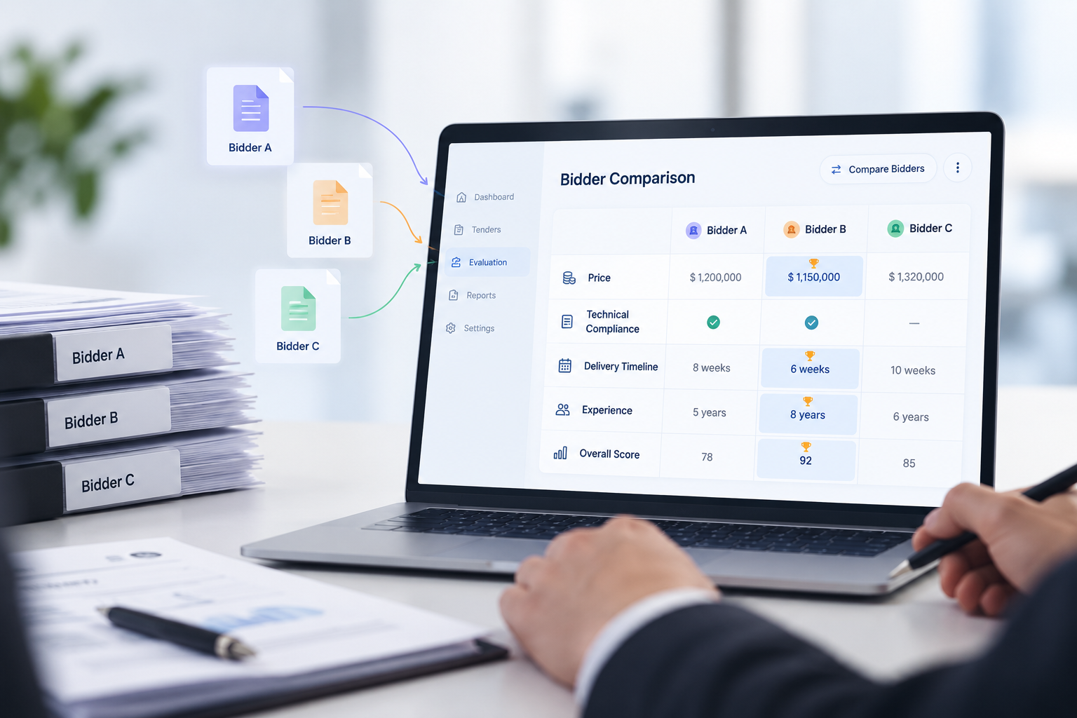 Multi-Bidder Evaluation